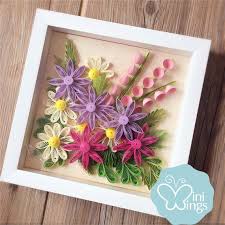 Miniwings Paper Art Quilling Wall Art Modern Home Decoration 3d Unique Wall Art Wall D Paper Quilling Flowers Paper Quilling Designs Paper Quilling Cards