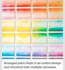Paint Chip Canvas Diy Canvas Canvas Paint Chips