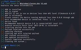 You need to use the absolute path to the.apk file or be in the same directory. Github Ari5ti Janus Vulnerability Cve 2017 13156 Exploit With Poc