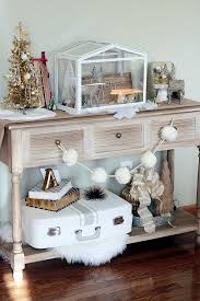 Console Table Decorated For Christmas Console Table Decorating Console Decoration Decor