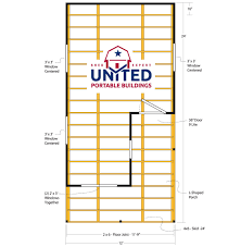 Draw yourself or order floor plans. Deluxe Lofted Cabin United Portable Buildings