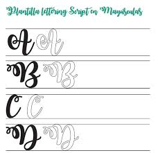 Plantilla Lettering Script Lettering / 8+ free printable alphabet letters. plantilla lettering script lettering