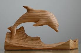 G6 collection wooden hand carved dolphin statue sculpture wood decorative home decor accent figurine handcrafted handmade seaside tropical nautical ocean coastal decoration (3 dolphins). Bottlenose Dolphin By Carvenaked On Deviantart Dremel Wood Carving Wood Carving Designs Wood Carving Art