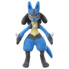 Brawl, originating from the pokémon universe. Plush Lucario Meccha Japan