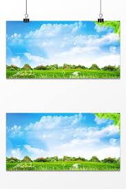 Spring Beautiful Natural Scenery Blue Sky And White Clouds Advertising Background Pikbest Backgrounds Natural Scenery Background White Clouds