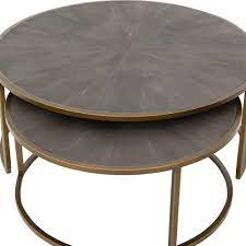 Check spelling or type a new query. Massey Modern Regency Antique Brass Shagreen Round Nesting Round Coffee Table Nesting Coffee Tables Round Nesting Coffee Tables Coffee Table Grey