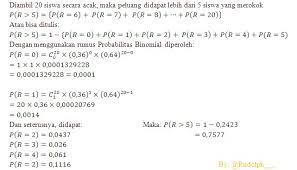 Maybe you would like to learn more about one of these? Soal Dan Pembahasan Distribusi Probabilitas Binomial Dan Poisson 1 2 Istana Mengajar