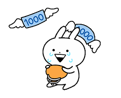 usagyuuun overreaction stickers cute gif funny emoji animation