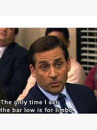 michael scott sets the bar low for limbo Pin