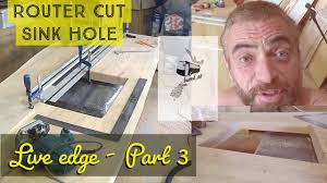 undermount sink cutout with a router