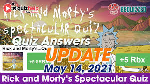 The install is roughly 8gb, and players will be able to play as soon as the install is complete. Rick And Morty S Spectacular Quiz Answers 100 Earn 5 Rbx Bequizzed Youtube