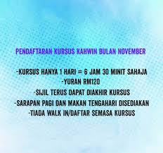 Sijil laku seluruh malaysia & tiada tarikh luput. Kursus Kahwin Ulu Tiram Johor