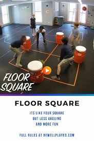 Floor Square Juego De Educacion Fisica Y Gimnasio In 2020 Gym Games Summer Camp Games Gym Games For Kids