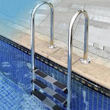 Costway Echelle De Piscine A 3 Marches En Acier Inoxydable Revetement En Caoutchouc Anti Derapant Sur Les Echelons 200 Kg Max Achat Vente Echelle De Piscine Echelle De Piscine Cdiscount