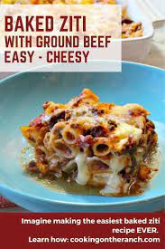 Baked Ziti Recipe With Fire Roasted Tomatoes Easy And Cheesy Recipe Baked Ziti Recipe Baked Ziti Easy Baked Ziti