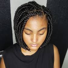Layeref short bob haircut 4. 35 Best Bob Box Braids For 2020 Hairstylecamp