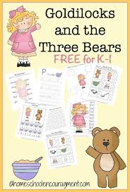 Goldilocks The Three Bears Free Printable Fairy Tales Preschool Nursery Rhymes Activities Nursery Rhymes Preschool