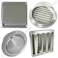 Stainless Steel Wall Air Vent Metal Cover Outlet Exhaust Grille 100 125 150mm Ebay Bathroom Exhaust Fan Light Bathroom Exhaust Fan Bathroom Exhaust