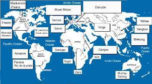 World Map Rivers Labeled 6 Free Printable World River Map - [Outline] | World Map With Countries