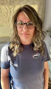 Dimensional coloring, cool blonde and cool brown. Fine texture hair. Nice  for this gorgeous lady.