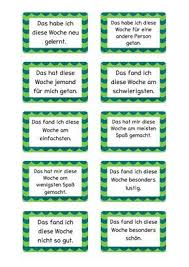 Wochenreflexionskarten Fur Den Klassenrat Schule Unterricht Schule Erste Klasse