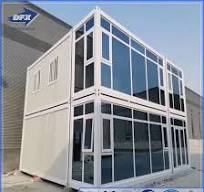 Factory Supply Steel Frame Modern Luxury Modular Prefabricated Prefab  Mobile Container House Sales with Glass Wall for Office
