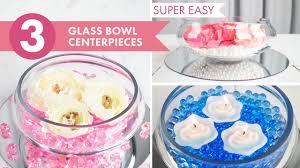 Want a spooky sipper for after trick or treating? 3 Glass Bowls Centerpieces Budget Wedding Decorating Ideas Balsacircle Com Youtube