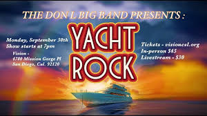 The Don L Big Band Presents: Yacht Rock, VISION: A Center For Spiritual  Living, San Diego, 30 September 2024
