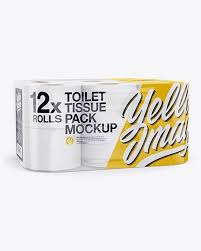 12x Toilet Tissue Pack Mockup Half Side View Present Your Design On This Mockup Simple To Free Packaging Mockup Free Psd Mockups Templates Mockup Free Psd