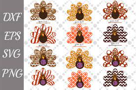 Download Thanksgiving Turkey Monogram Bundle Svg Graphic By Prettydesignstudio Creative Fabrica