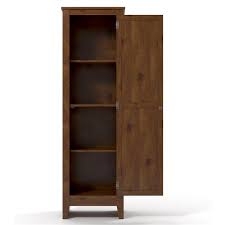This kitchen cupboard made up from composite wood and has 3 shelves, 2 shelves are adjustable and the rest is fix. Ameriwood Home Ameriwood Milford Single Door Storage Pantry Cabinet 7303028 Rona