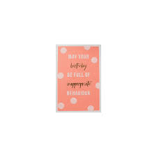 My friends will love this! Birthday Full Of Inappropriate Behaviour Cards From Creased Cards Uk