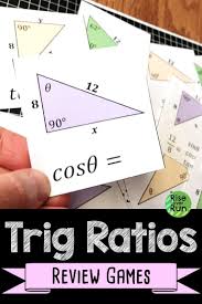 3 Games To Practice Trig Ratios Making Trigonometry Fun I Use These In High School Geometry Classe High School Activities Geometry High School Trigonometry