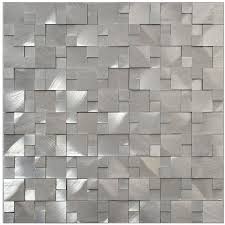 Keramik mosaik fliesen creme knistern glasfliese spiegel badezimmer wandaufkleber dq 2319 küche backsplash billig 3d porzellan fliesen,kaufen sie von verkäufern aus china und aus der ganzen welt. Mosaik Aluminium Silver 3d 30 Cm X 31 5 Cm Kaufen Bei Obi