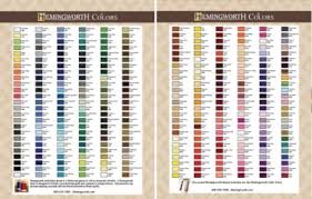 embroidery thread color cards