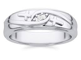 Christian Diamond Cross Wedding Band Ring For Men Christian Engagement Rings Mens Rings Wedding Diamond Wedding Ring Bands