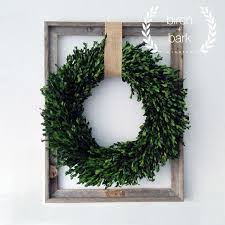 Home Decor Preserved Boxwood Wreath Wood Frame Wreath Indoor Wreath Wall Decor Preserved Boxwood Indoor Wreath Decor Wreath Wall Decor Indoor Wreath