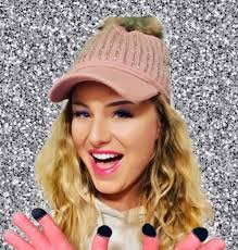 Black Rhinestone Hat With Lid, Faux Fur Pom, Fleece Lining, Winter Ski Hat,  Ice Skating, Cap, Knit, Beanie, Winter Hat, Valentines Day, Snow