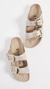Birkenstock Arizona Washed Metallic Rose Gold Pin On Fashion