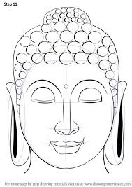 Learn How To Draw Buddha Face Buddhism Step By Step Drawing Tutorials Buddha Art Drawing Buddha Art Painting Buddha Drawing