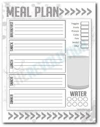 21 Day Fix Mini Meal Plan 4 And Planner Template To