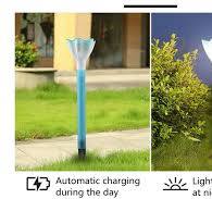 Waterproof Luminous Body Lamp Flower Shape Solar Garden ...