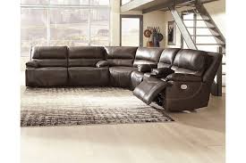 Provide ample seating with sectional sofas. Ricmen 3 Piece Dual Power Reclining Sectional Ashley Furniture Homestore