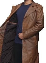 Batman Knightmare Brown Distressed Leather Trench Coat At Amazon Men S Clothing Store Leather Trench Coat Mens Leather Trench Coat Coat