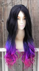 We're starting you easy with this black to purple ombre hair. Trendy Hair Color Black Purple Pink Ombre Hipster Fashion Leading Hipster Style Fashion Magazine Making Fashion Pop