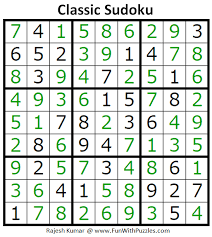 No need for a pencil with the best free online sudoku. Classic Sudoku Puzzles Fun With Sudoku 297 298