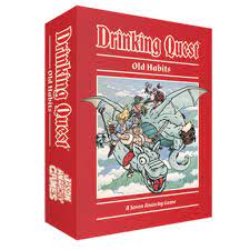 Drinking Quest Old Habits Party Game | Tabletop RPG Strategy Card Game |  Throwback 80's Drinking Game for Adults | Ages 21+ | 2-4 Players | Average  Playtime 1 Hour | Made by Jason Anarchy Games