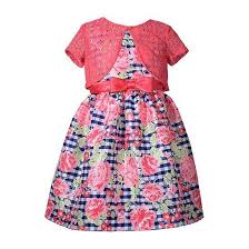 Details About Bonnie Jean Little Girl 6x Coral Floral Dress Cardigan Nwt 60