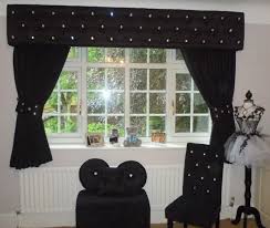 Black And White Window Curtains Clipart Black Faux Silk Effect With Clear Stones Girl Room Window Decor Curtains With Blinds