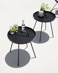 bijzettafel idre o45xh52 zwart jysk side table tabeller soffbord utomhus